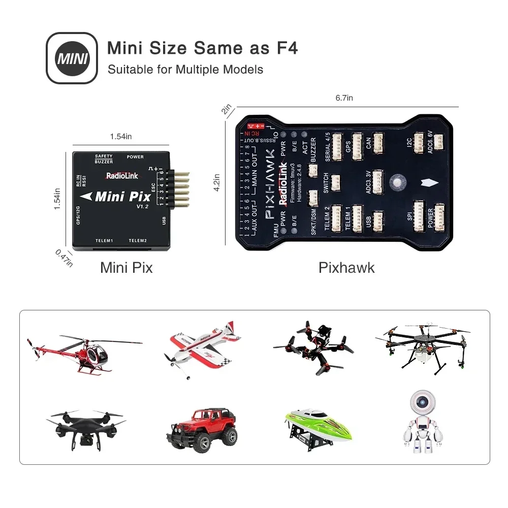 Radiolink New Mini PIX V1.2 Fl - Drone Racing Flight Controller review and price
