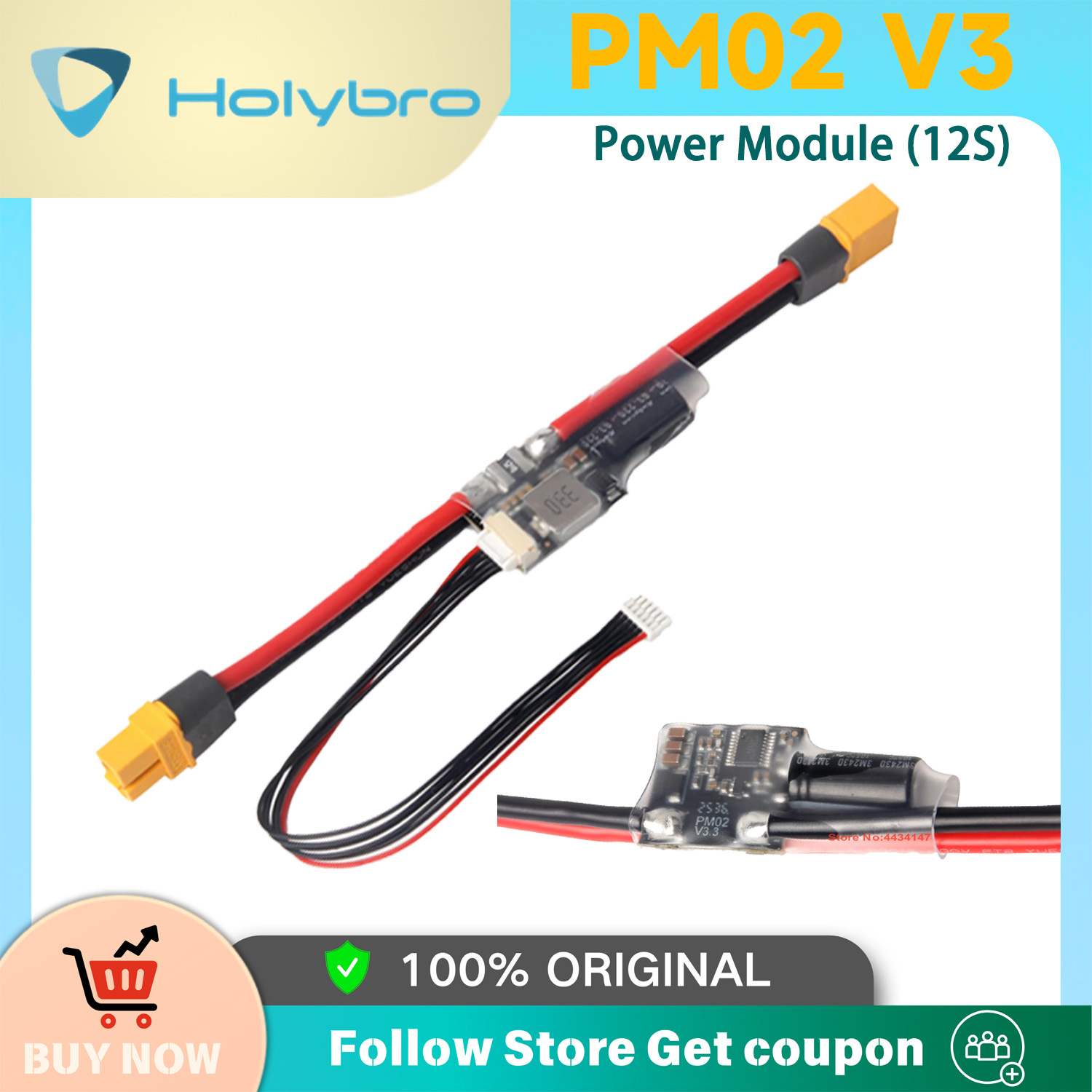 Holybro PM02D Power Module 2S- - Drone Racing Flight Controller review and price