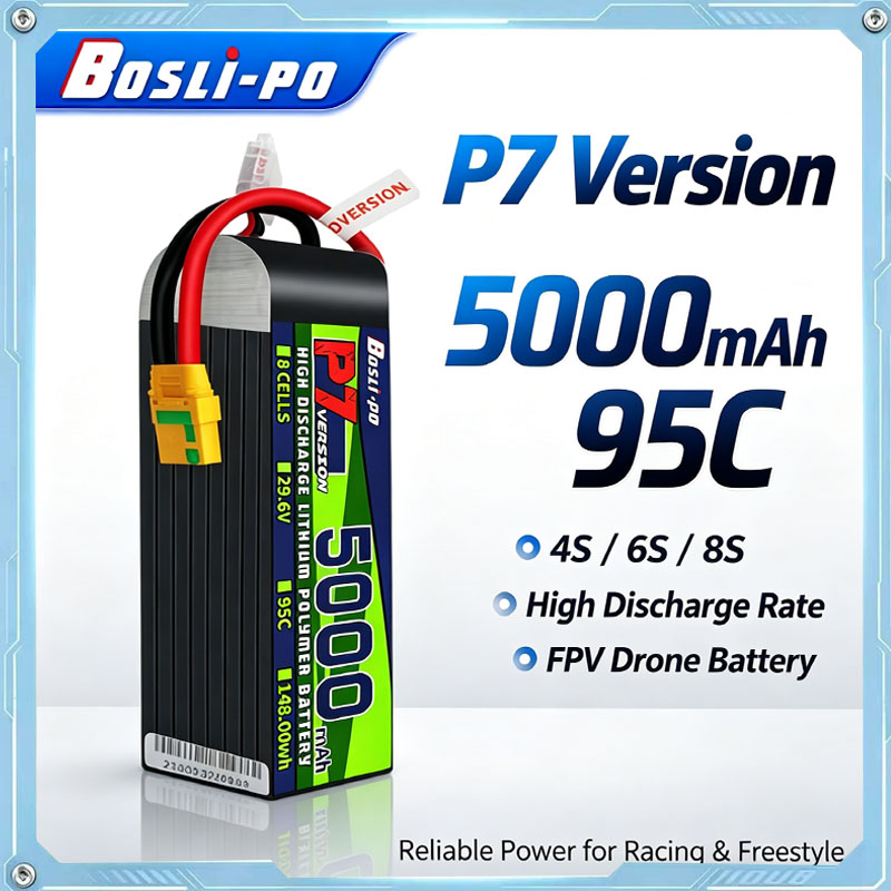 Boslipo P7 Version 5000mAh 95C - Drone Racing Battery review and price