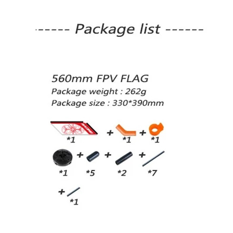 LDARC 560mm FPV Freestyle Outd - Drone Racing Flag review and price